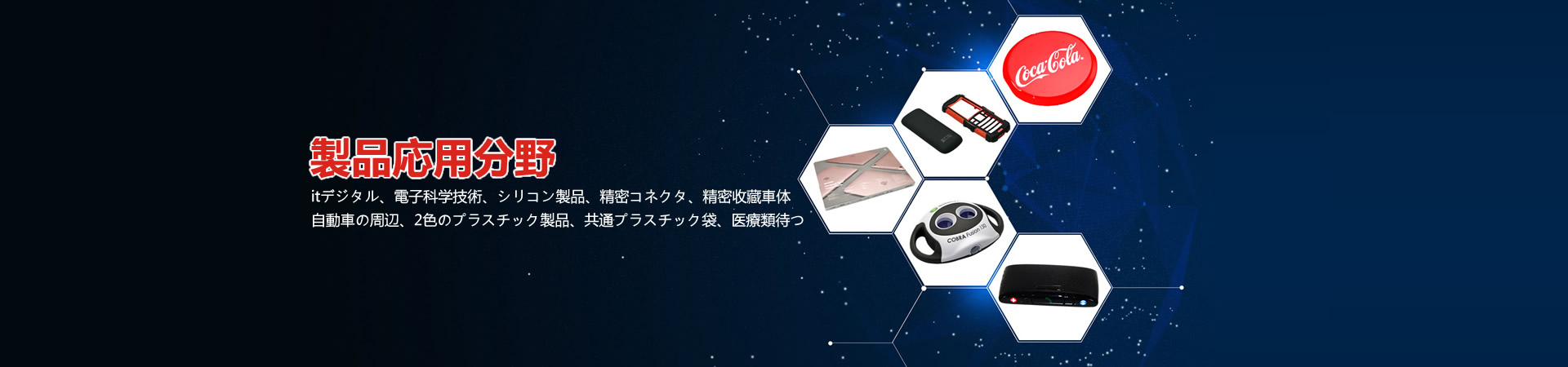 製品の展示